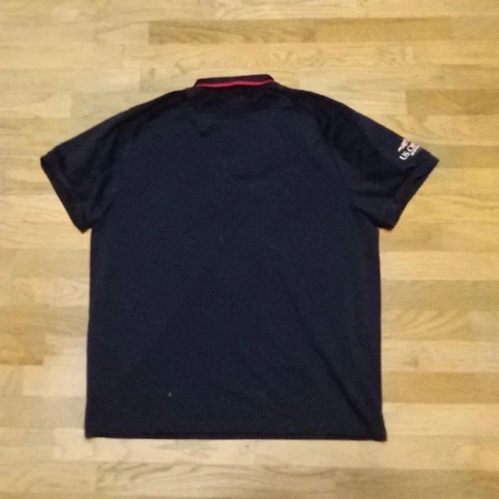 Ralph Lauren RLX Mens US OPEN 2006 Navy Blue Tennis Polo Shirt Size L Big Pony